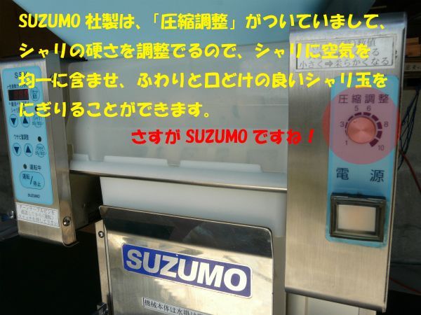 SUZUMO 鈴茂器工 寿司ロボット 卓上型 シャリ玉成形機 SSN-DLB
